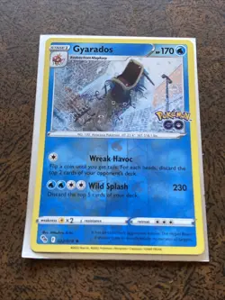 Gyarados 022/078 Pokemon Go Reverse Holo Pokemon Card - Image 1