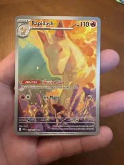 Pokemon Rapidash Holo Illustration Rare Card 189/182 Sv10: Destined Rivals - Image 1