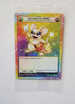 CRYPTID CAMP TCG RATONCITO PEREZ SEALED BLISTER PACK PROMO CARD - Image 1