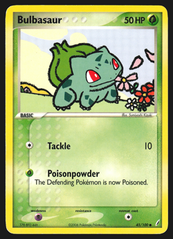 Bulbasaur 45/100 EX Crystal Guardians Pokemon Card MP - Image 1