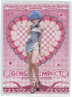 ❤REI AYANAMI - Goddess Story Anime Waifu Card - GODDESS ERA - UR-14 EVANGELION - Image 1