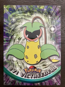 1999 TOPPS POKEMON CARD #71 VICTREEBELL - TV ANIMATION EDITION BLACK LOGO - Image 1
