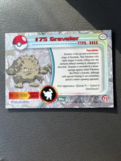 1995-1998 Green Label #75 Graveler Pokemon Card Tv Animation Edition - Image 2