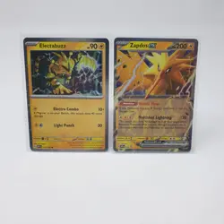 Zapdos Ex SVP 049 Electabuzz 125/165 Pokemon Card 151 S&V Black Star Promo - Image 1