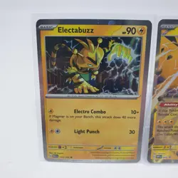 Zapdos Ex SVP 049 Electabuzz 125/165 Pokemon Card 151 S&V Black Star Promo - Image 2
