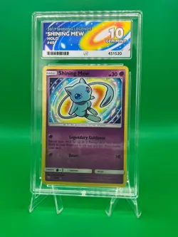 Pokemon Shining Mew 40/73 Holo S&M Shining Legends Card PSA 10 - Image 1