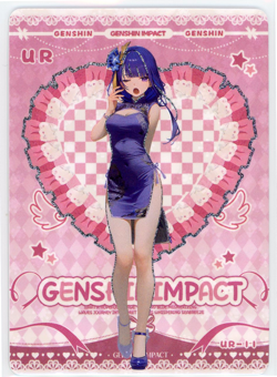 ❤RAIDEN SHOGUN - Goddess Story Anime Waifu Card - GODDESS ERA - UR-11 GENSHIN - Image 1