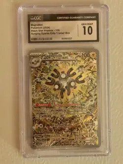 CGC 10 Magneton 159 Black Star Promo Surging Sparks ETB Pokemon Card - Image 1