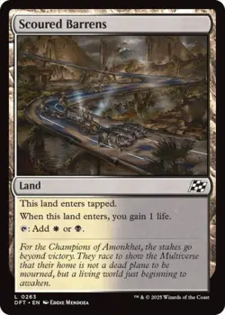 Scoured Barrens - Near Mint MTG Aetherdrift - Image 1
