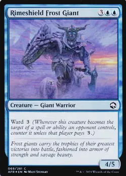 ADVENTURES IN THE FORGOTTEN REALMS..RIMESHIELD FROST GIANT..FOIL..MTG..NRMT NP - Image 1