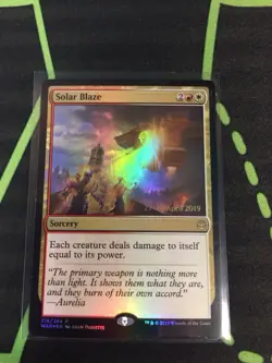 MTG Magic The Gathering Solar Blaze Foil Prerelease Promo Boros Commander - Image 1