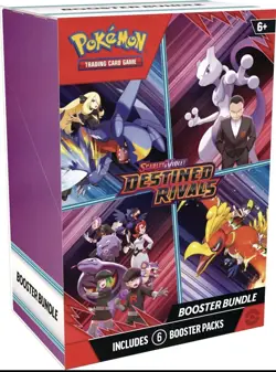 Pokemon Destined Rivals Booster Bundle Box Factory Sealed! 6 Packs! - Image 1