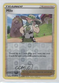 Milo Reverse Foil Pokemon Sword & Shield Rebel Clash #161 - Image 1