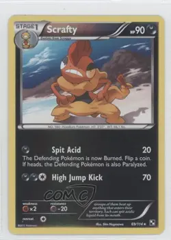 Scrafty Reverse Foil Pokemon Black & White Base Set #69 - Image 1