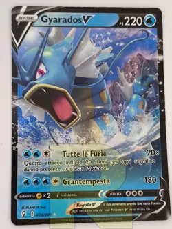 Gyarados V R Evoluzioni Eteree 028/203 R Rara Holo Foil R Pokemon Italiano EX - Image 1