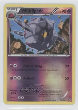 Whirlipede Reverse Foil Pokemon Black & White Base Set #53 - Image 1