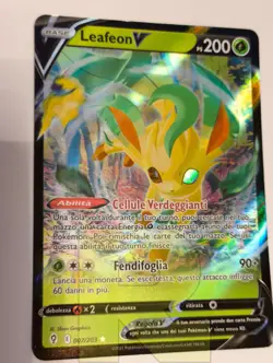 Leafeon V R Evoluzioni Eteree 007/203 R Rara Holo Foil R Pokemon Italiano EX - Image 2