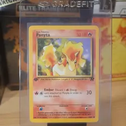 Pokemon Card - Ponyta 64/82 ● - Team Rocket 1st Edition - WOTC - M/NM - Image 1