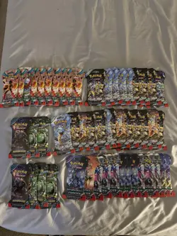 Lot Of Sleeved Pokemon Booster Packs! (Check Description) - Image 1