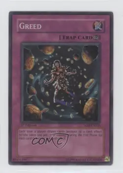 Greed 1st Ed. YuGiOh Soul of the Duelist #SOD-EN055 2004 - Image 1