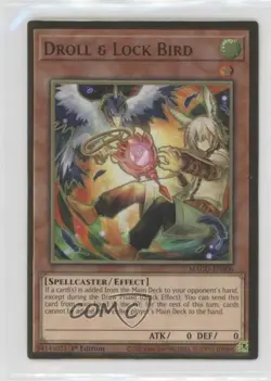 Droll & Lock Bird 1st Ed. YuGiOh Gold Series: Maximum Gold #MAGO-EN006 - Image 1