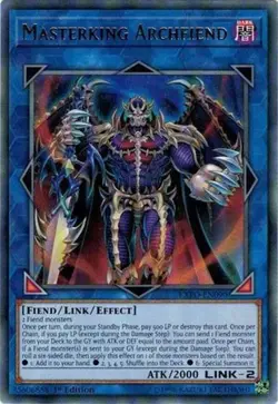 EXFO-EN090 Masterking Archfiend Rare UNL Edition Near Mint YuGiOh TCG - Image 1