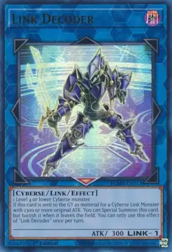 BLMR-EN013 LINK DECODER ULTRA RARE 1ST EDITION NEAR MINT YuGiOh TCG - Image 1