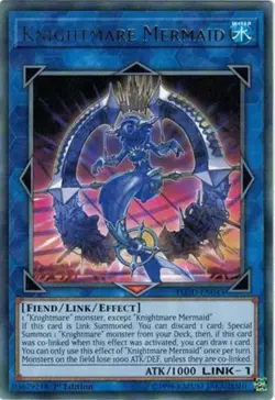 FLOD-EN043 Knightmare Mermaid Rare UNL Edition Near Mint YuGiOh TCG - Image 1