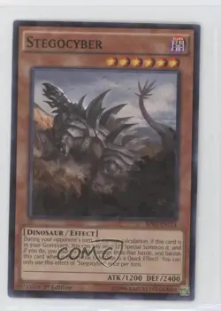 Stegocyber 1st Ed. Shatterfoil Rares YuGiOh Battle Pack 3: Monster League - Image 1