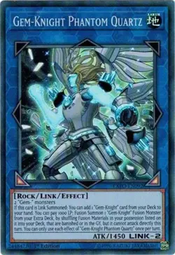 EXFO-EN092 GEM-KNIGHT PHANTOM QUARTZ SUPER RARE UNL EDITION NEAR MINT YuGiOh TCG - Image 1