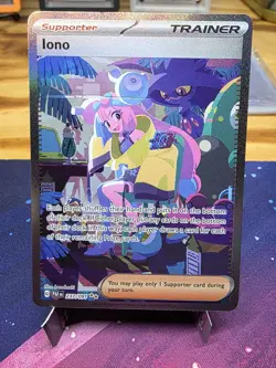 Pokemon TCG Iono Scarlet & Violet Paldean Fates Holo Card 237/091 - Image 1