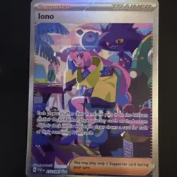 Pokemon TCG Iono Scarlet & Violet Paldean Fates Holo Card 237/091 - Image 1