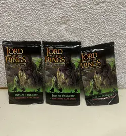 Three Packs Lord of the Rings Ents of Fangorn Booster Pack Card Game - Image 1