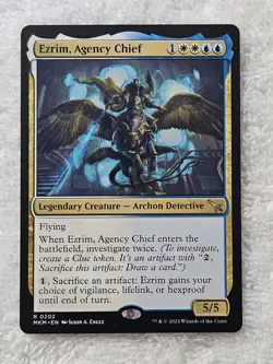 MTG Ezrim, Agency Chief #202 Murders at Karlov Manor Magic Card Rare NM - Image 1