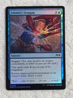 MTG Johann's Stopgap FOIL - Wilds of Eldraine (WOE) #58 Magic Gathering Card NM - Image 1