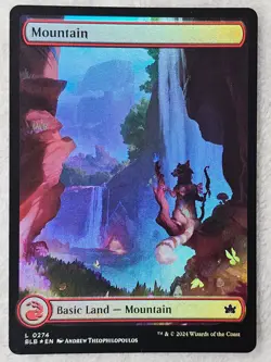 MTG Mountain (0274) FOIL - Bloomburrow (BLB) Magic Gathering Card LAND NM - Image 1