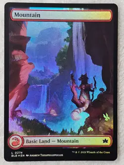 MTG Mountain (0274) FOIL - Bloomburrow (BLB) Magic Gathering Card LAND NM - Image 2