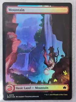 MTG Mountain (0274) FOIL - Bloomburrow (BLB) Magic Gathering Card LAND NM - Image 5