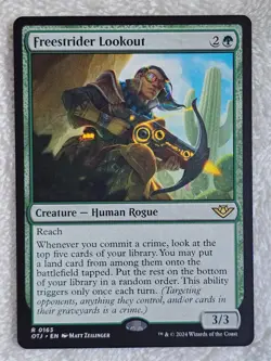 MTG Freestrider Lookout - Outlaws of Thunder Junction (OTJ) #163 Card Rare NM - Image 4