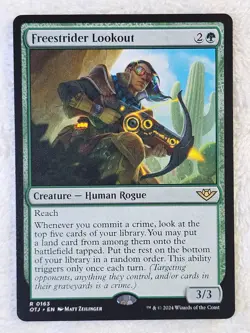 MTG Freestrider Lookout - Outlaws of Thunder Junction (OTJ) #163 Card Rare NM - Image 5