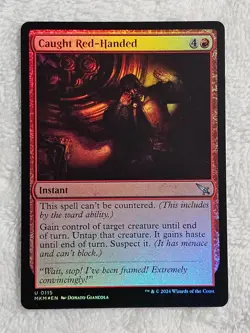 MTG Caught Red-Handed #115 Murders at Karlov Manor Magic Card U NM - Image 1
