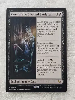 MTG Case of the Stashed Skeleton #80 Murders at Karlov Manor Card Rare NM - Image 2