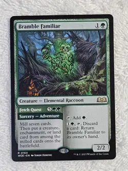 MTG Bramble Familiar - Wilds of Eldraine (WOE) #164 Magic Card Rare Near Mint - Image 2