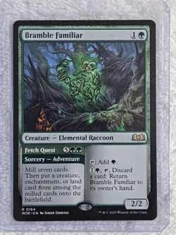 MTG Bramble Familiar - Wilds of Eldraine (WOE) #164 Magic Card Rare Near Mint - Image 4