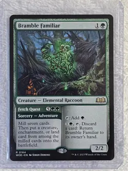 MTG Bramble Familiar - Wilds of Eldraine (WOE) #164 Magic Card Rare Near Mint - Image 5
