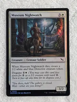 MTG Museum Nightwatch FOIL #25 Murders at Karlov Manor Magic Card NM - Image 2