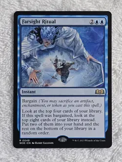 MTG Farsight Ritual - Wilds of Eldraine (WOE) #49 Magic Card Rare NM - Image 1