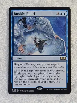 MTG Farsight Ritual - Wilds of Eldraine (WOE) #49 Magic Card Rare NM - Image 2