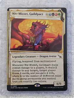 MTG Niv-Mizzet, Guildpact (Showcase) #368 Murders at Karlov Manor Card Rare NM - Image 4