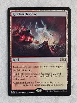 MTG Restless Bivouac - Wilds of Eldraine (WOE) #257 Magic Card Rare NM - Image 2